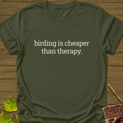 Birding Therapy T-Shirt - Bird Graphic Tee - Gift for Bird Lovers - Unisex