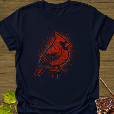 Northern Cardinal Art T-Shirt - Bird Graphic Tee - Gift for Bird Lovers - Unisex