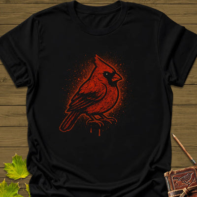 Northern Cardinal Art T-Shirt - Bird Graphic Tee - Gift for Bird Lovers - Unisex