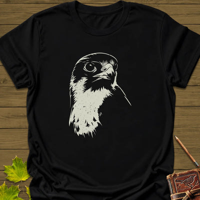 Falcon's Gaze T-Shirt - Bird Graphic Tee - Gift for Bird Lovers - Unisex