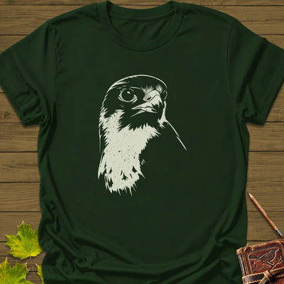 Falcon's Gaze T-Shirt - Bird Graphic Tee - Gift for Bird Lovers - Unisex