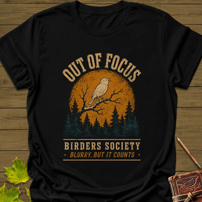 Blurry Focus T-Shirt - Bird Graphic Tee - Gift for Bird Lovers - Unisex