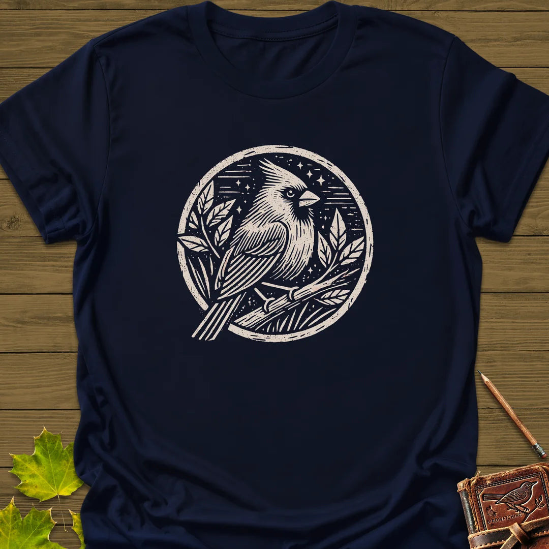 Celestial Cardinal T-Shirt - Bird Graphic Tee - Gift for Bird Lovers - Unisex