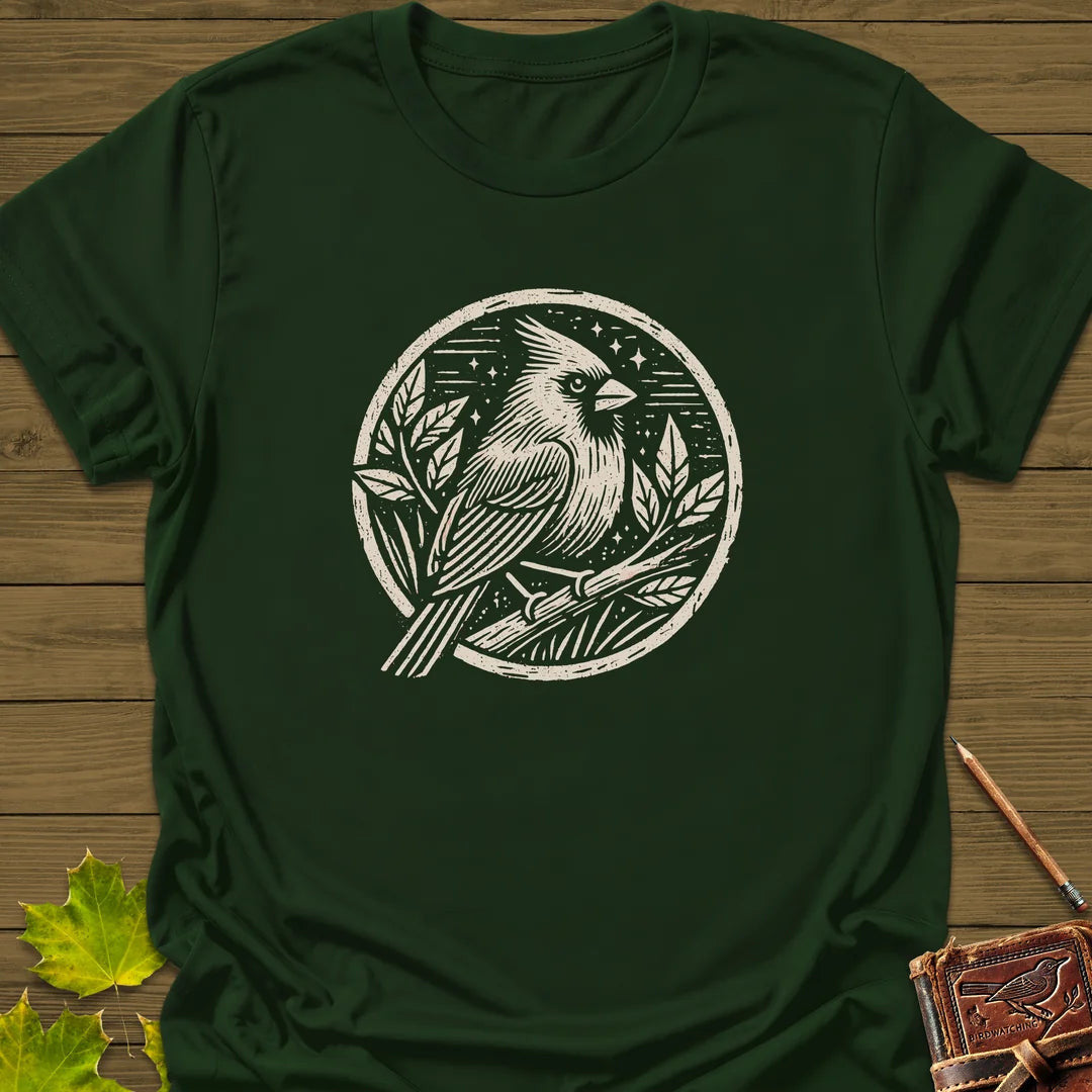 Celestial Cardinal T-Shirt - Bird Graphic Tee - Gift for Bird Lovers - Unisex