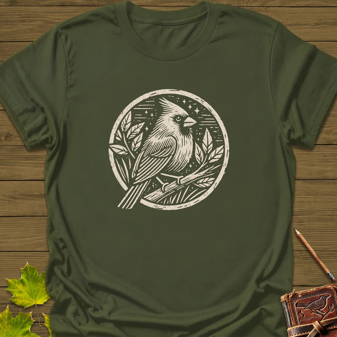 Celestial Cardinal T-Shirt - Bird Graphic Tee - Gift for Bird Lovers - Unisex