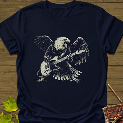 Eagle Guitar Hero T-Shirt - Bird Graphic Tee - Gift for Bird Lovers - Unisex