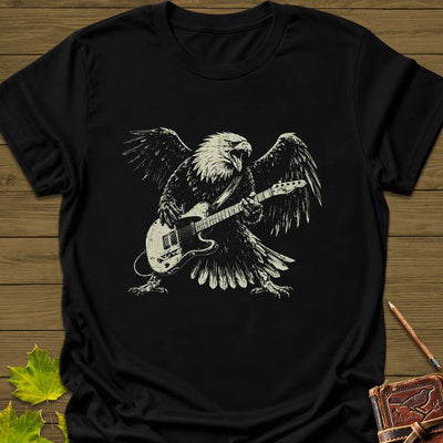Eagle Guitar Hero T-Shirt - Bird Graphic Tee - Gift for Bird Lovers - Unisex