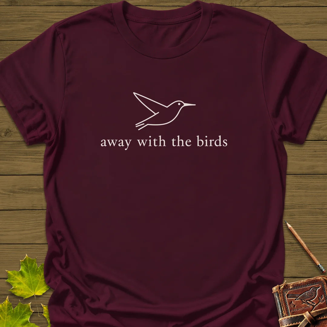 Flight Escape T-Shirt - Bird Graphic Tee - Gift for Bird Lovers - Unisex
