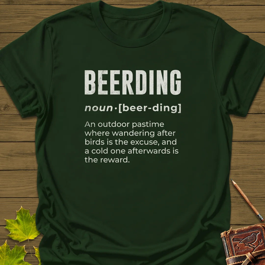 Beerding Definition T-Shirt - Bird Graphic Tee - Gift for Bird Lovers - Unisex