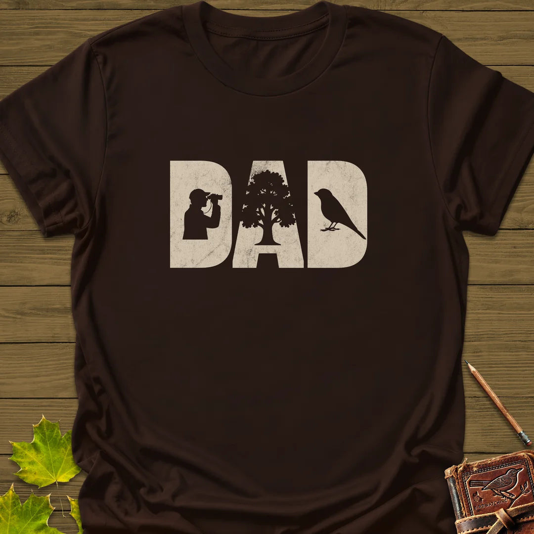 DAD Birder T-Shirt - Bird Graphic Tee - Gift for Bird Lovers - Unisex