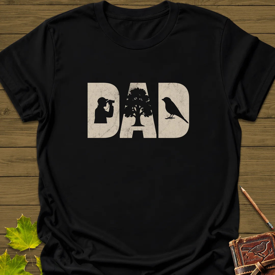 DAD Birder T-Shirt - Bird Graphic Tee - Gift for Bird Lovers - Unisex