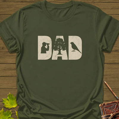 DAD Birder T-Shirt - Bird Graphic Tee - Gift for Bird Lovers - Unisex
