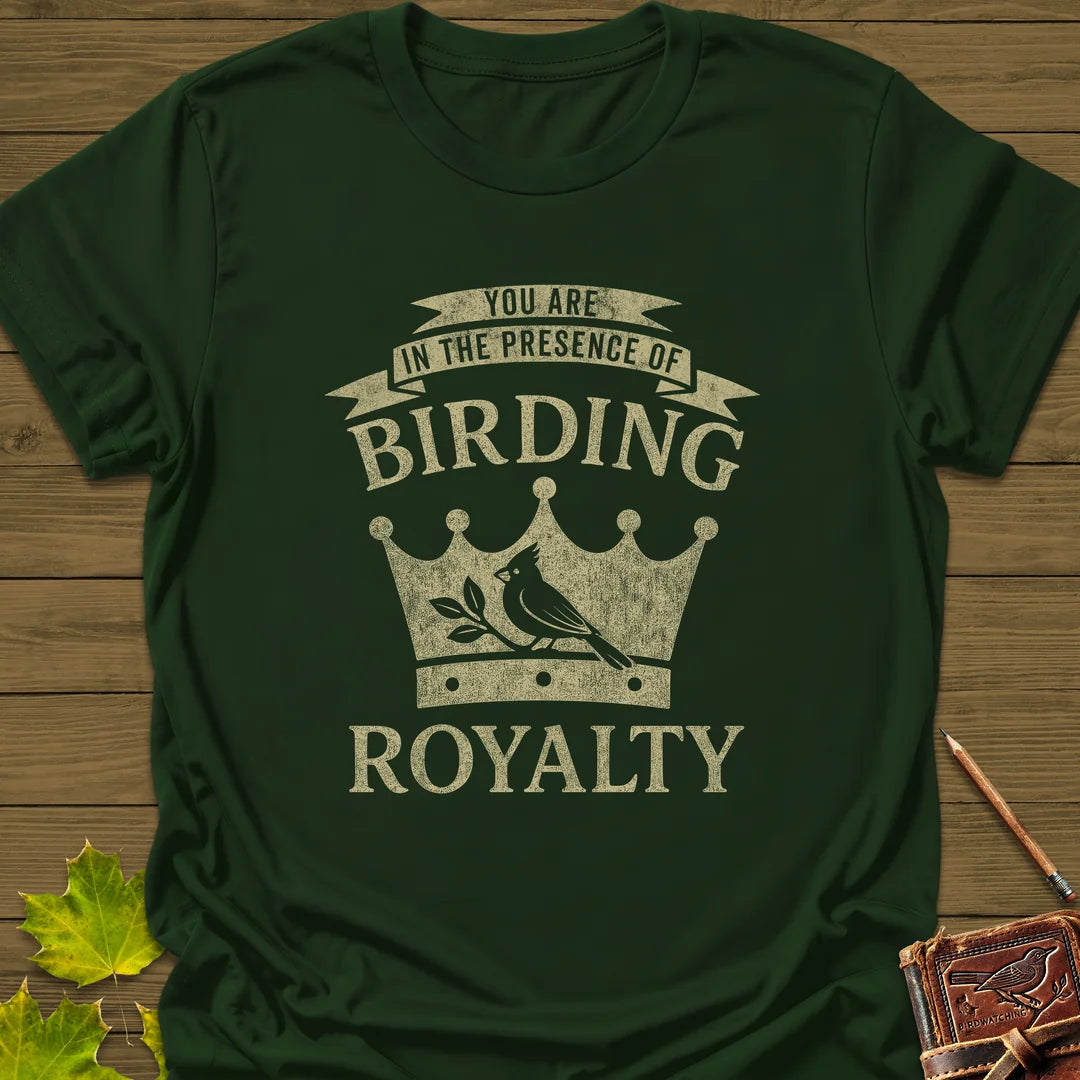 Birding Royalty T-Shirt - Bird Graphic Tee - Gift for Bird Lovers - Unisex