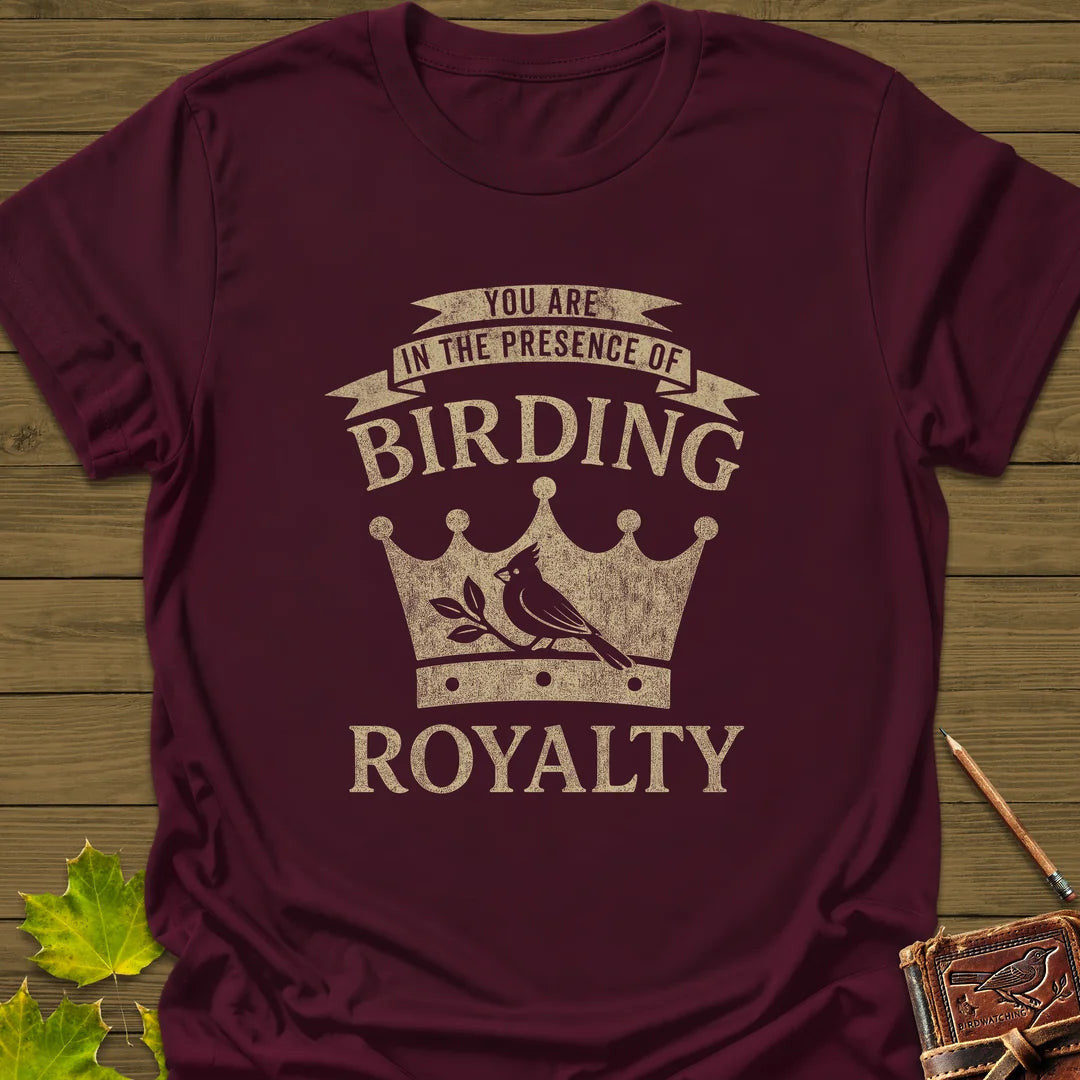 Birding Royalty T-Shirt - Bird Graphic Tee - Gift for Bird Lovers - Unisex