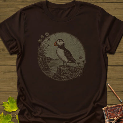 Cliff Puffin T-Shirt - Bird Graphic Tee - Gift for Bird Lovers - Unisex