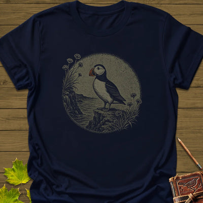 Cliff Puffin T-Shirt - Bird Graphic Tee - Gift for Bird Lovers - Unisex