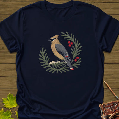 Berries And Branches T-Shirt - Bird Graphic Tee - Gift for Bird Lovers - Unisex