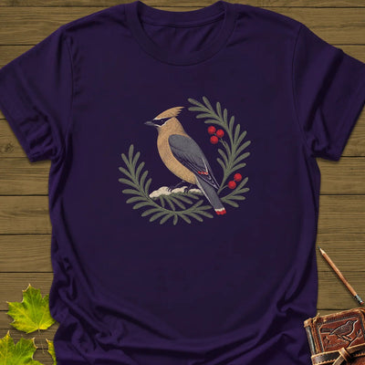 Berries And Branches T-Shirt - Bird Graphic Tee - Gift for Bird Lovers - Unisex