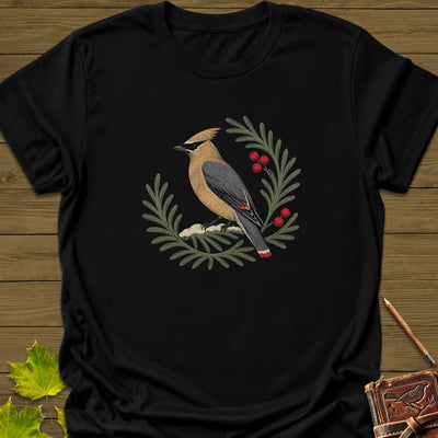 Berries And Branches T-Shirt - Bird Graphic Tee - Gift for Bird Lovers - Unisex