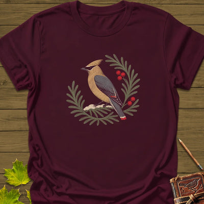 Berries And Branches T-Shirt - Bird Graphic Tee - Gift for Bird Lovers - Unisex
