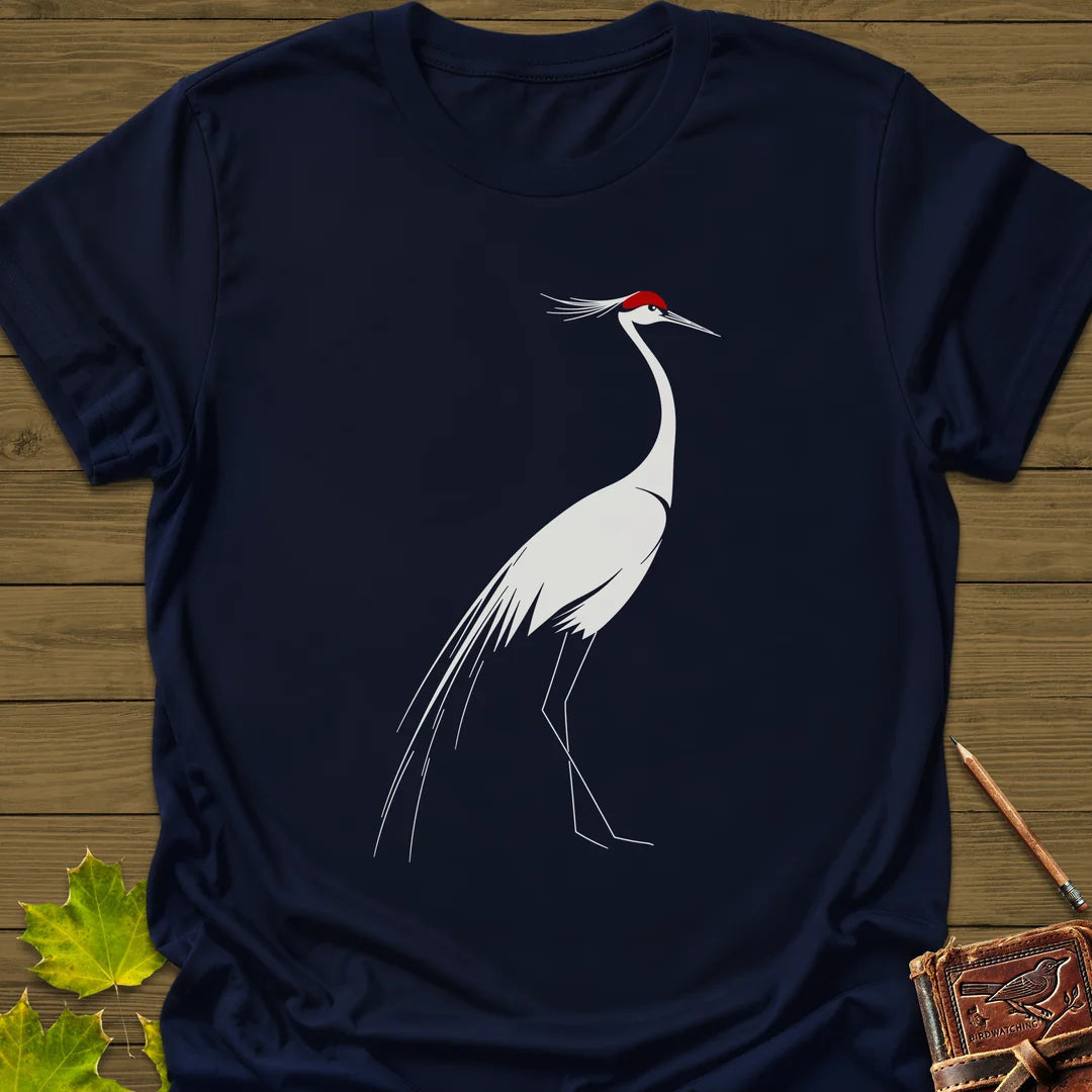 Elegant Lines T-Shirt - Bird Graphic Tee - Gift for Bird Lovers - Unisex