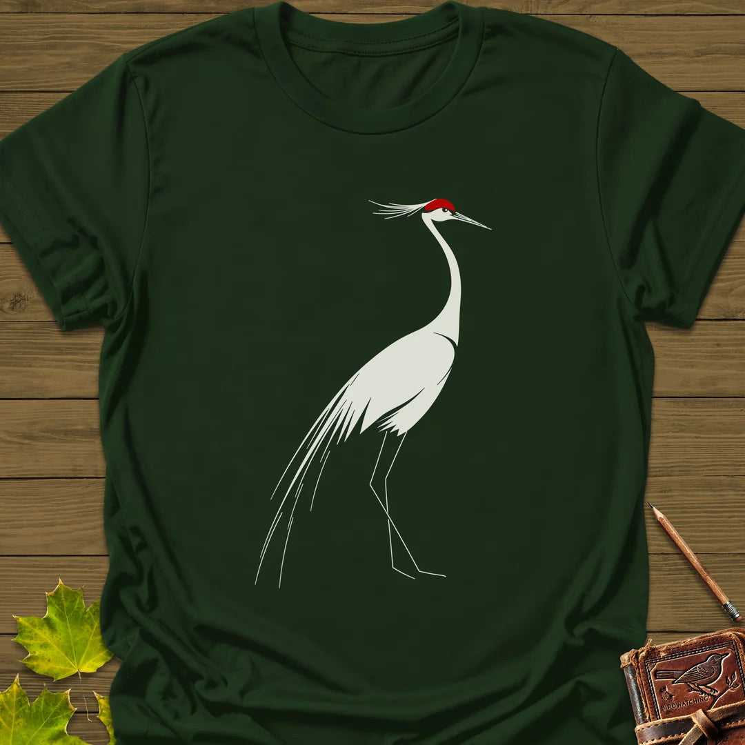 Elegant Lines T-Shirt - Bird Graphic Tee - Gift for Bird Lovers - Unisex