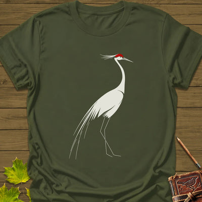 Elegant Lines T-Shirt - Bird Graphic Tee - Gift for Bird Lovers - Unisex