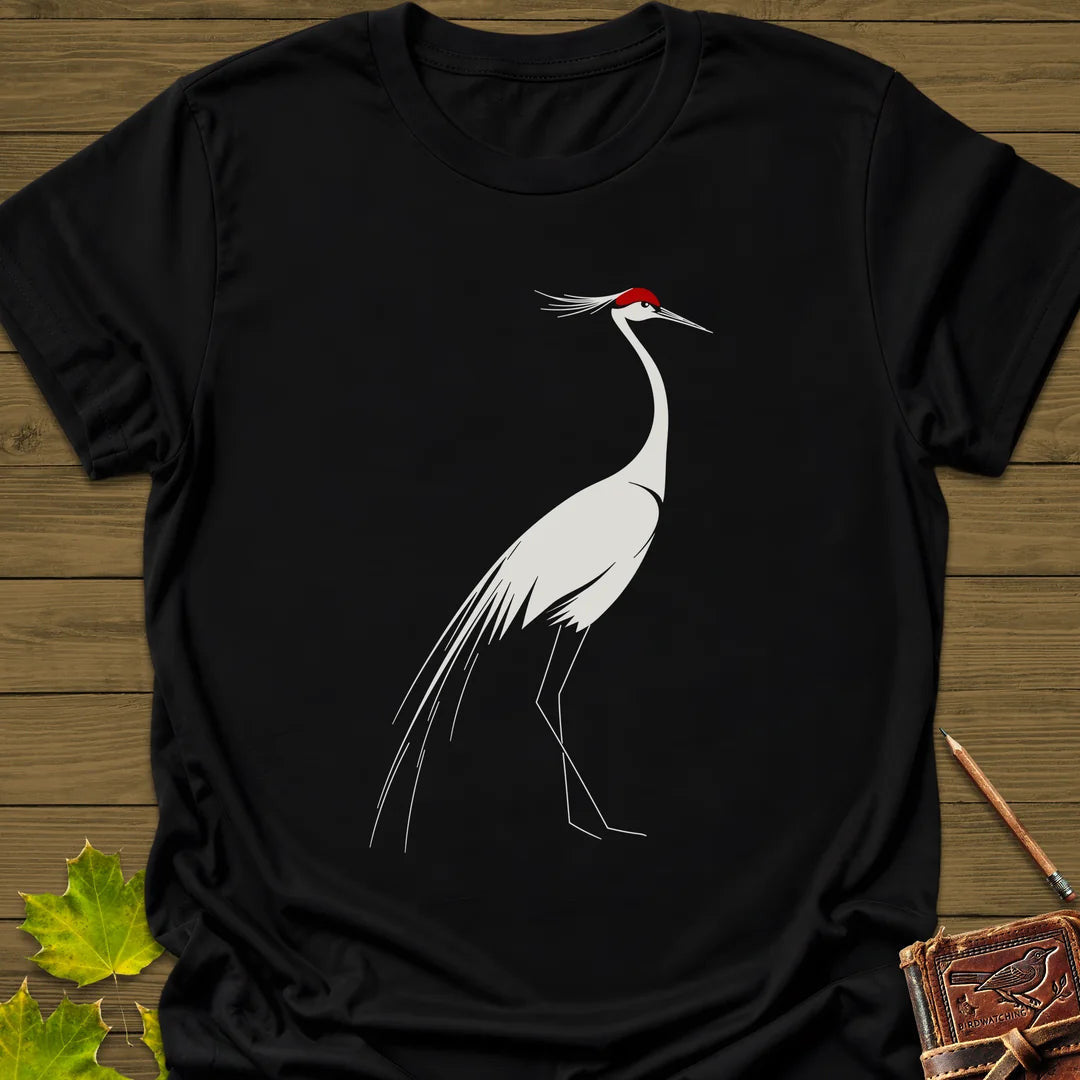 Elegant Lines T-Shirt - Bird Graphic Tee - Gift for Bird Lovers - Unisex