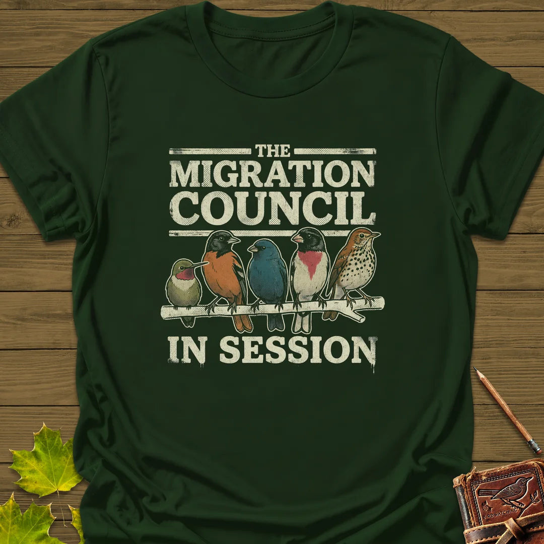 Council Meeting T-Shirt - Bird Graphic Tee - Gift for Bird Lovers - Unisex