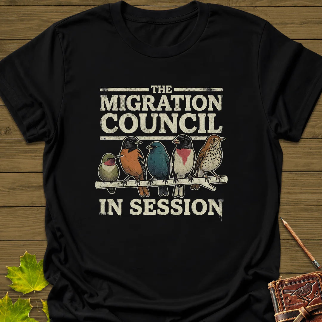 Council Meeting T-Shirt - Bird Graphic Tee - Gift for Bird Lovers - Unisex