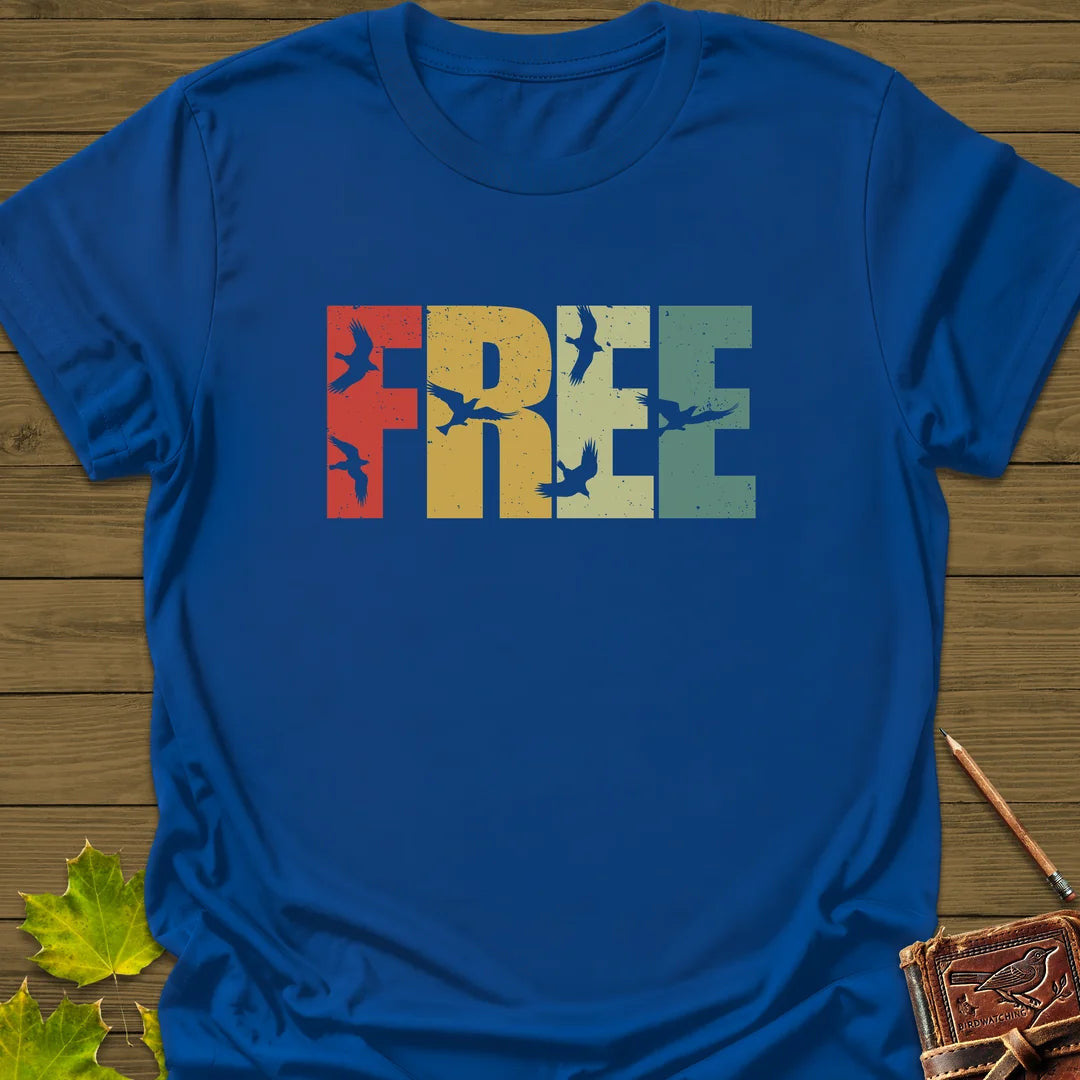Fly Free T-Shirt - Bird Graphic Tee - Gift for Bird Lovers - Unisex