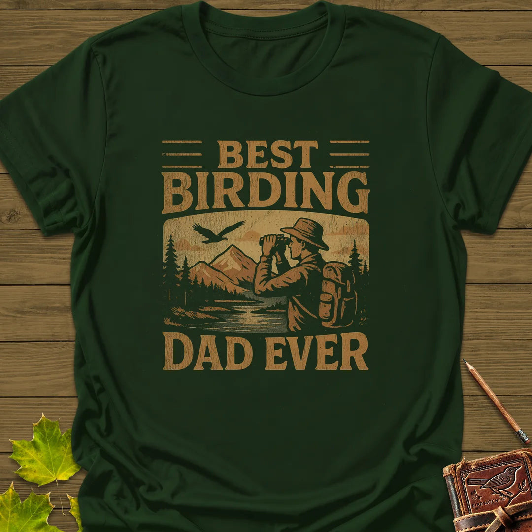 Best Birding Dad T-Shirt - Bird Graphic Tee - Gift for Bird Lovers - Unisex
