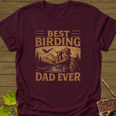 Best Birding Dad T-Shirt - Bird Graphic Tee - Gift for Bird Lovers - Unisex