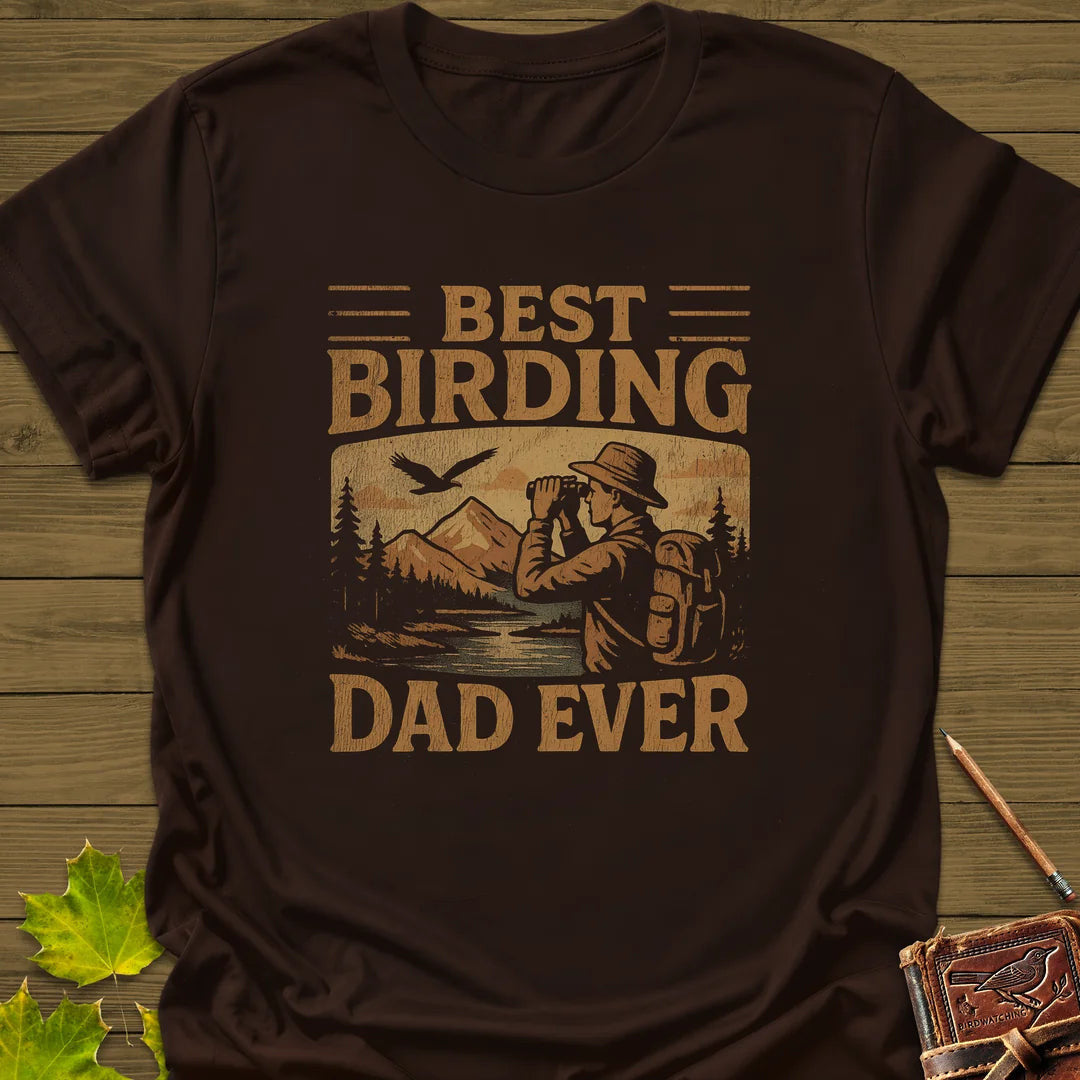 Best Birding Dad T-Shirt - Bird Graphic Tee - Gift for Bird Lovers - Unisex