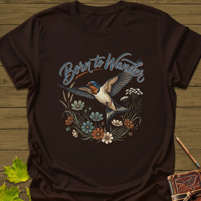 Born To Wander T-Shirt - Bird Graphic Tee - Gift for Bird Lovers - Unisex
