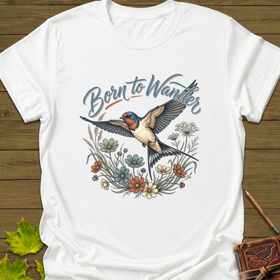 Born To Wander T-Shirt - Bird Graphic Tee - Gift for Bird Lovers - Unisex