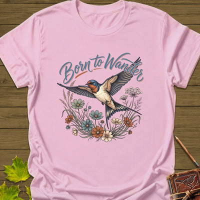 Born To Wander T-Shirt - Bird Graphic Tee - Gift for Bird Lovers - Unisex