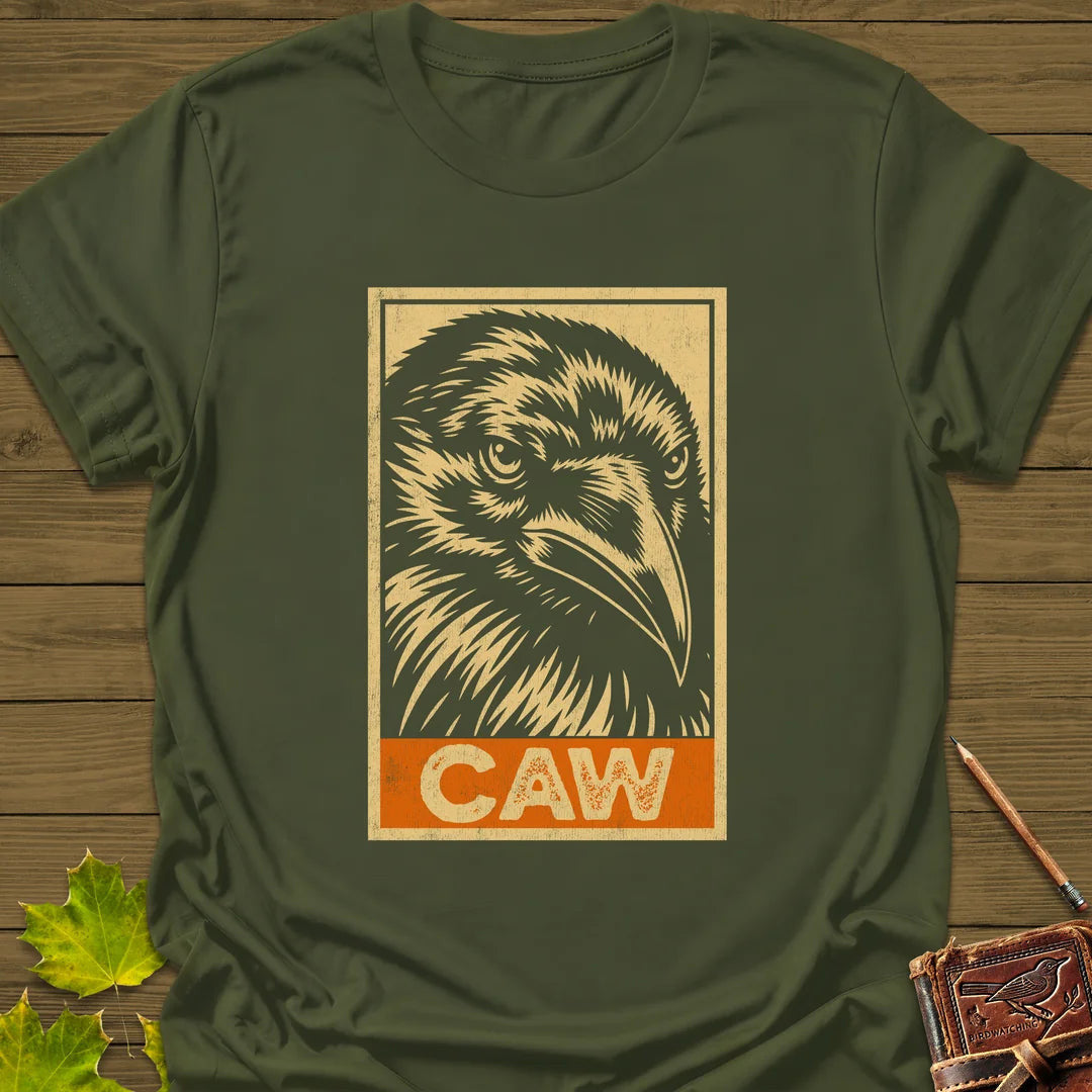 Caw T-Shirt - Bird Graphic Tee - Gift for Bird Lovers - Unisex