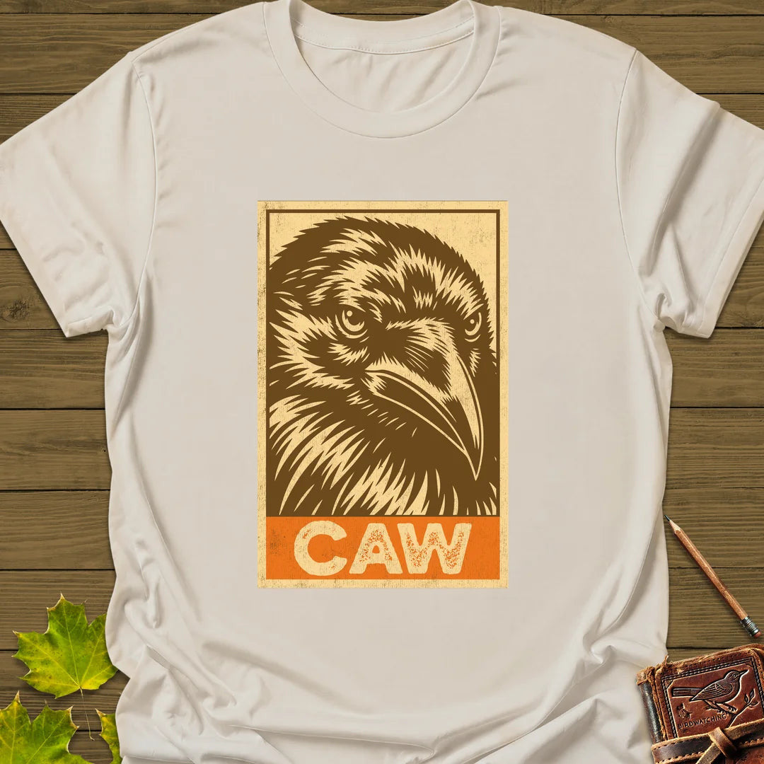 Caw T-Shirt - Bird Graphic Tee - Gift for Bird Lovers - Unisex