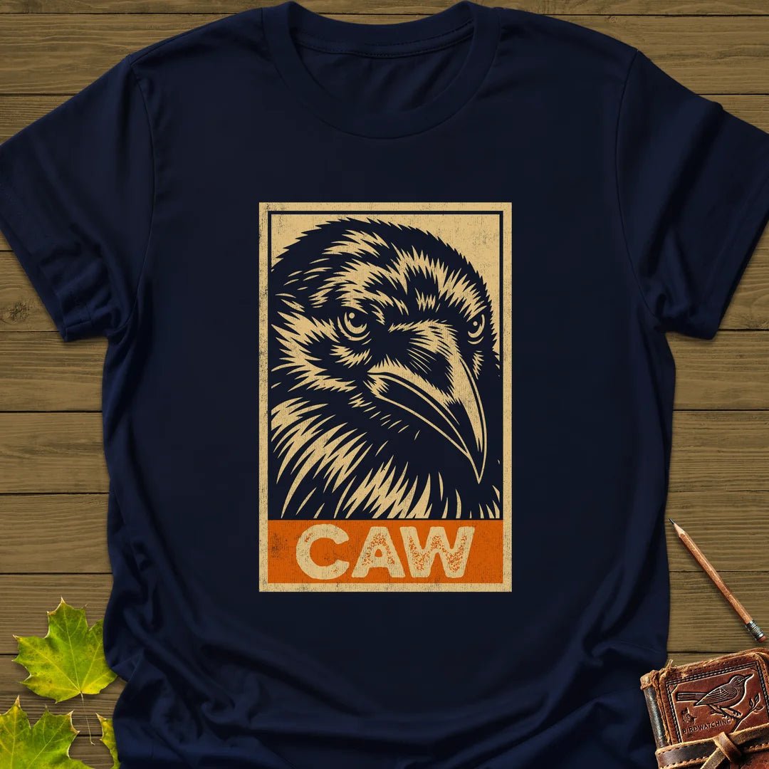 Caw T-Shirt - Bird Graphic Tee - Gift for Bird Lovers - Unisex