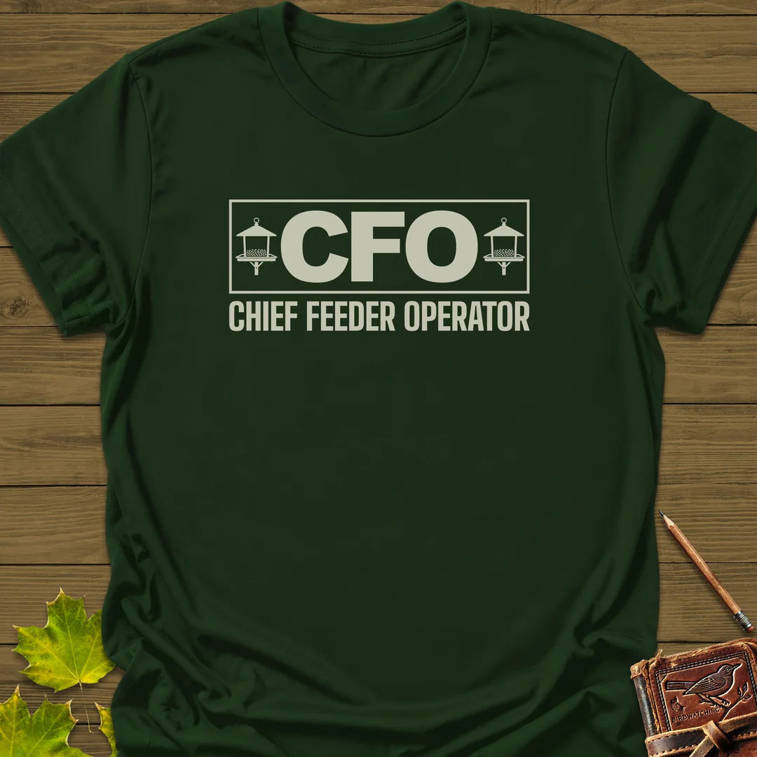 Chief Feeder Operator T-Shirt - Bird Graphic Tee - Gift for Bird Lovers - Unisex