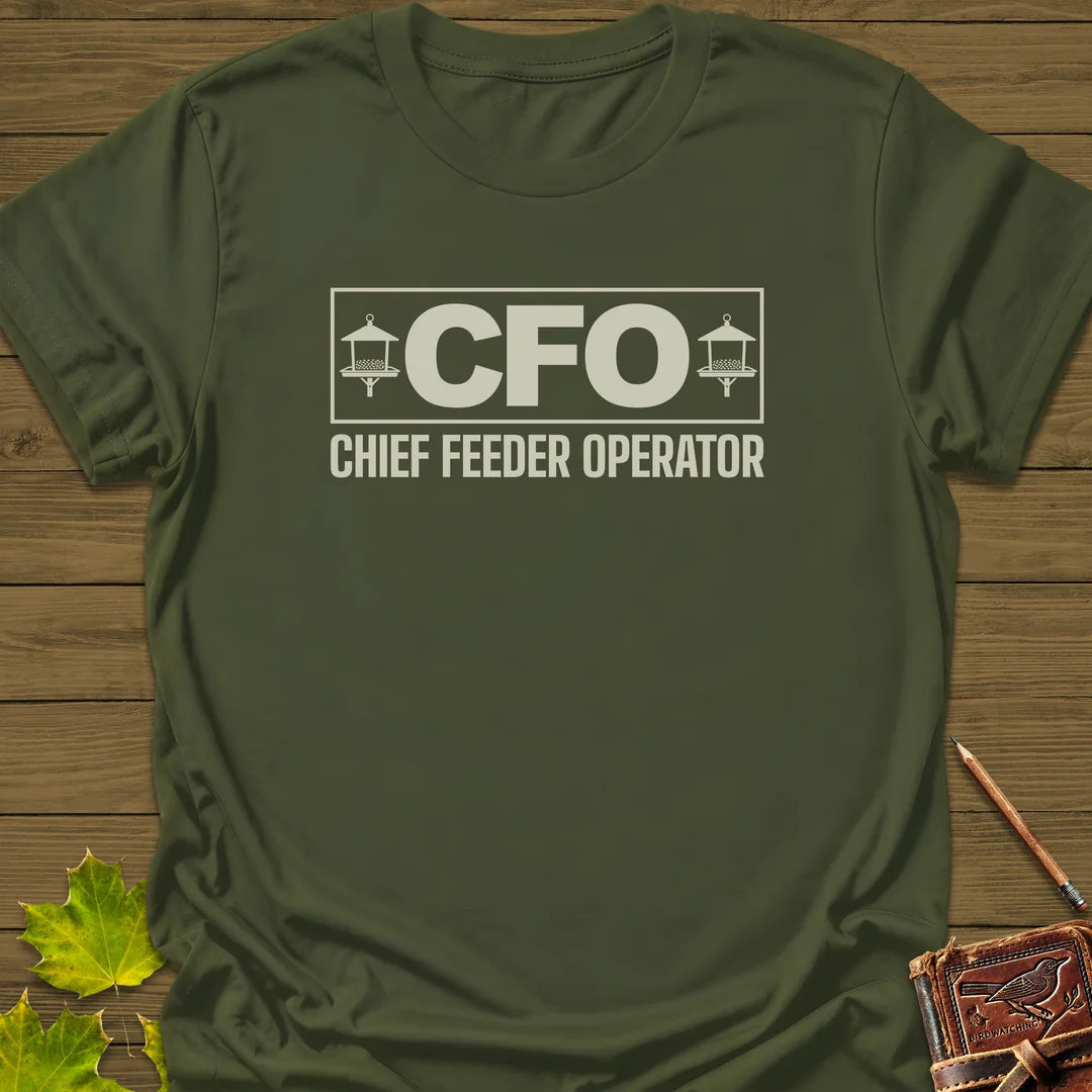 Chief Feeder Operator T-Shirt - Bird Graphic Tee - Gift for Bird Lovers - Unisex