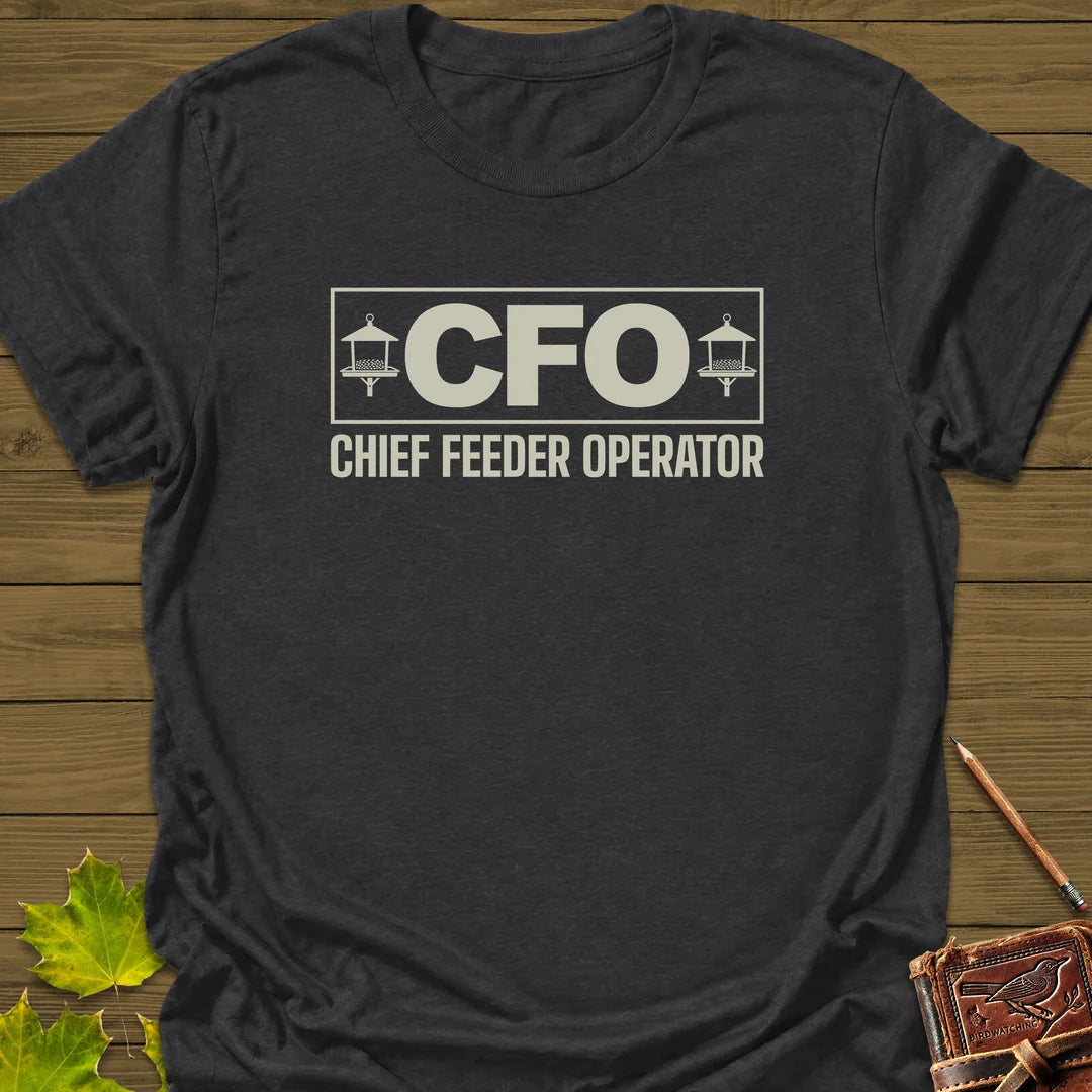 Chief Feeder Operator T-Shirt - Bird Graphic Tee - Gift for Bird Lovers - Unisex