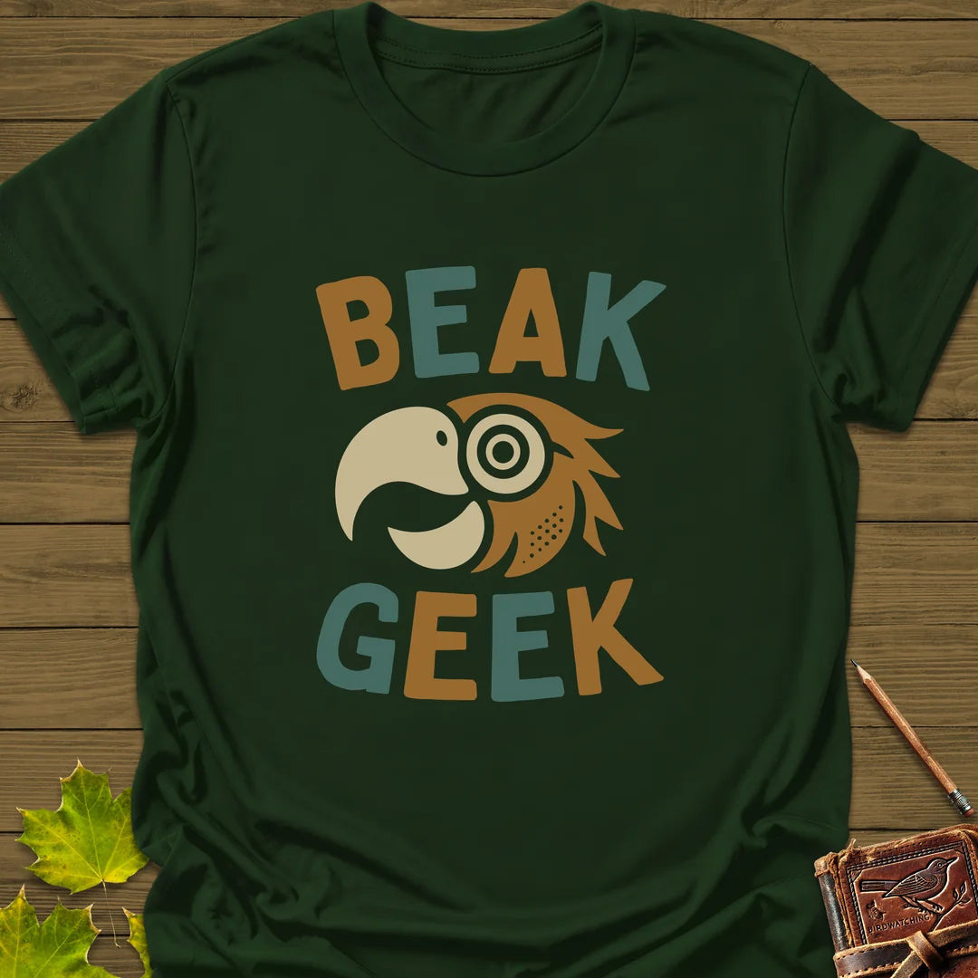Beak Geek T-Shirt - Bird Graphic Tee - Gift for Bird Lovers - Unisex