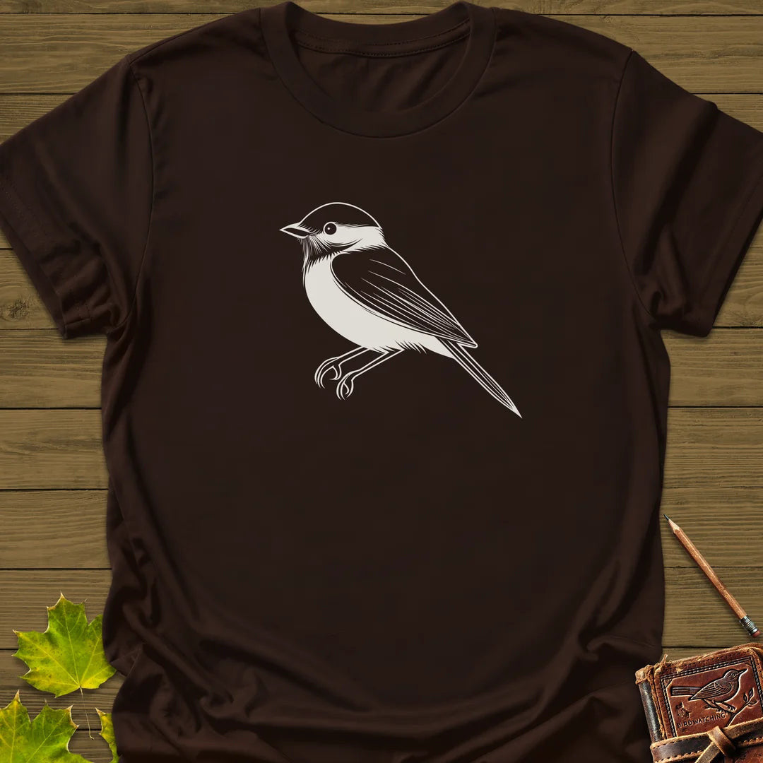 Chickadee Chic T-Shirt - Bird Graphic Tee - Gift for Bird Lovers - Unisex