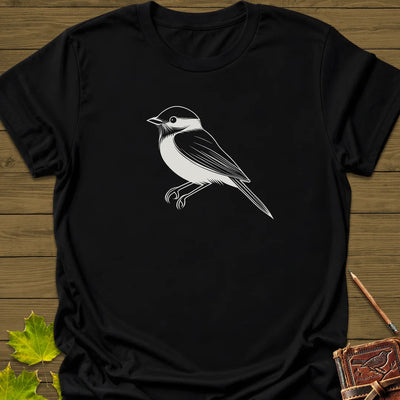 Chickadee Chic T-Shirt - Bird Graphic Tee - Gift for Bird Lovers - Unisex