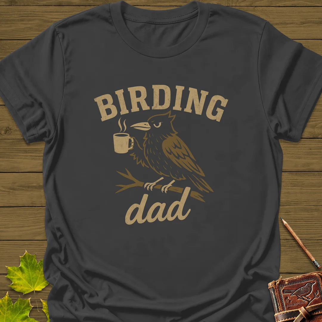 Birding Dad T-Shirt - Bird Graphic Tee - Gift for Bird Lovers - Unisex