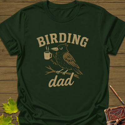 Birding Dad T-Shirt - Bird Graphic Tee - Gift for Bird Lovers - Unisex
