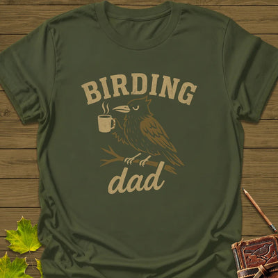 Birding Dad T-Shirt - Bird Graphic Tee - Gift for Bird Lovers - Unisex