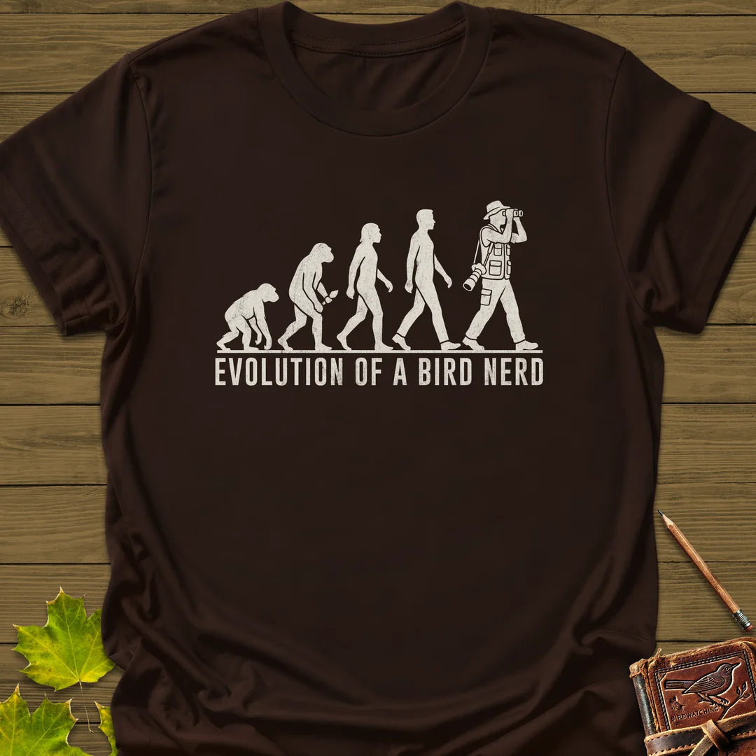 Evolution (Male) T-Shirt - Bird Graphic Tee - Gift for Bird Lovers - Unisex